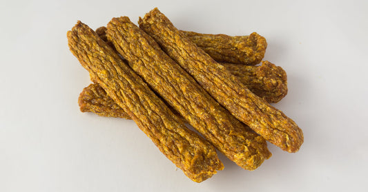 Chicken Sticks with Pumpkin Seed & Sweet Potato