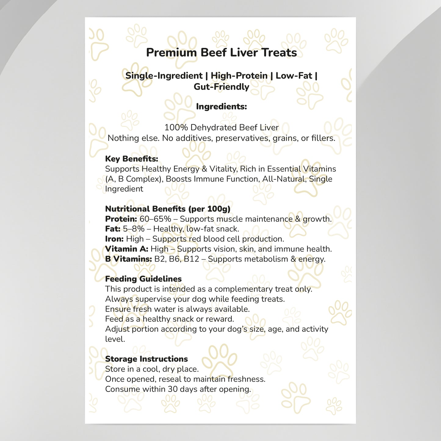 Beef Liver Treats (Grass Fed)