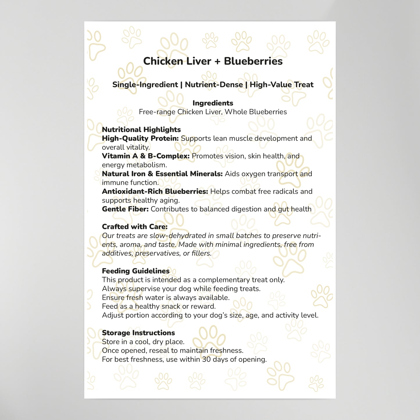 Chicken Liver + Blueberries