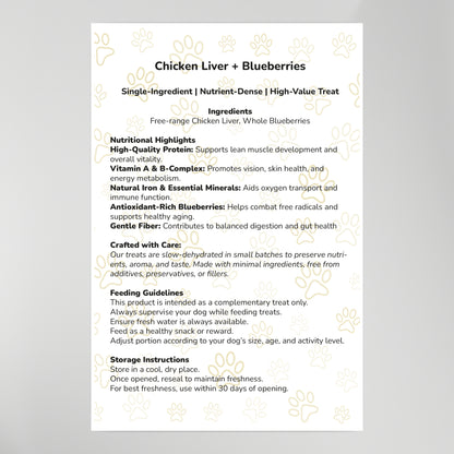 Chicken Liver + Blueberries